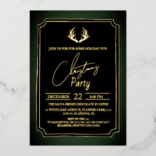 Luxury Double Frame Deer Christmas Party
