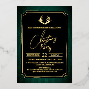 Luxury Double Frame Deer Christmas Party