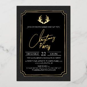 Luxury Double Frame Deer Christmas Party