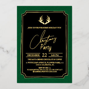 Luxury Double Frame Deer Christmas Party