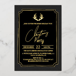 Luxury Double Frame Deer Christmas Party