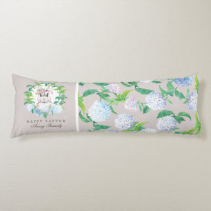 Luxury Easter Bunny Wreath Personalised Body Cushion