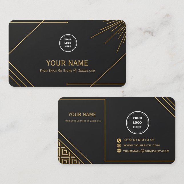 Luxury Editable Business Card Template  (Front/Back)