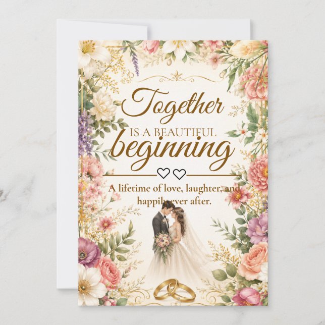 Luxury Editable  Card for wedding invitation (Front)