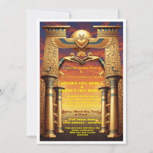Luxury Egyptian Wedding Invitation   Union Under 