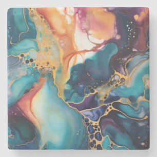 Luxury Elegant Abstract Marble Beautiful Stone Coaster
