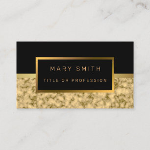 Luxury Elegant Black Gold Business Card