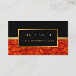 Luxury Elegant Black Gold Business Card