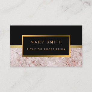 Luxury Elegant Black Gold Business Card