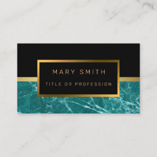 Luxury Elegant Black Gold Business Card