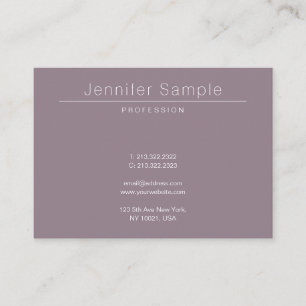 Luxury Elegant Clean Modern Salon Plain Trendy Business Card