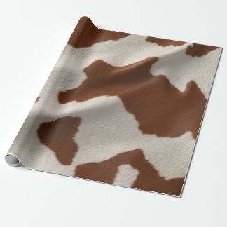 Luxury Elegant Faux Cow Leather Popular Collection Wrapping Paper