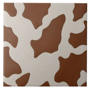 Luxury Elegant Faux Cow Leather Trendy Collection Ceramic Tile