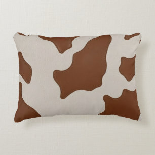Luxury Elegant Faux Cow Leather Trendy Collection Decorative Cushion