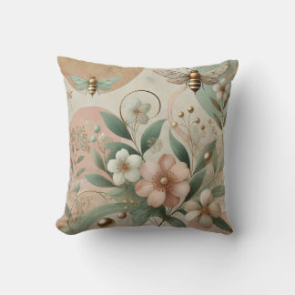 Luxury elegant floral cushion