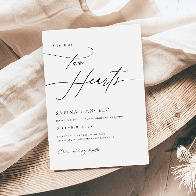 Luxury Elegant Handwritten Calligraphy Wedding Invitation (Creator Uploaded)