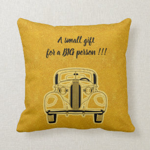 Luxury Elegant Modern Black Gold Car Cushion
