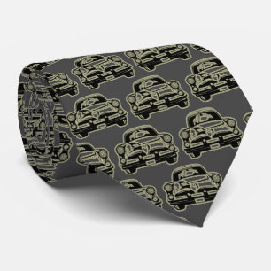Luxury Elegant Modern Black Gold Car Tie