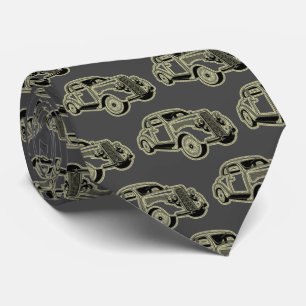 Luxury Elegant Modern Black Gold Car Tie