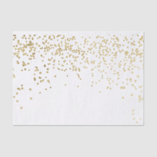 Luxury elegant modern faux gold confetti pattern tissue paper