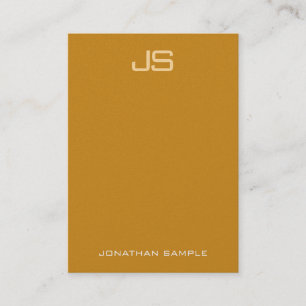 Luxury Elegant Monogrammed Premium Pearl Finish Business Card
