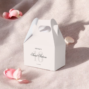 Luxury Elegant Pink Sweet 16 Favour Box
