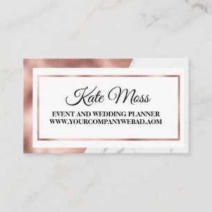 Luxury Elegant Rose Gold Business Card