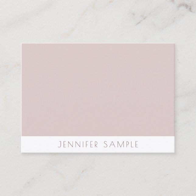 Luxury Elegant Simple Modern Minimalist Template Business Card (Front)