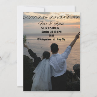 Luxury Elegant Wedding Invitation – Classic Romant