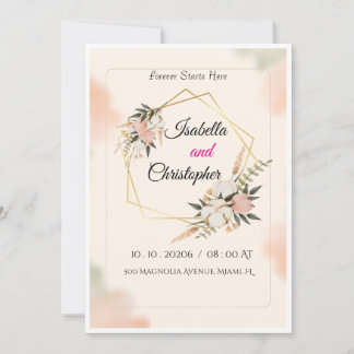 Luxury Elegant Wedding Invitation Template | Edita