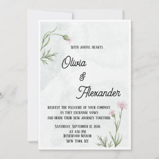 Luxury Elegant Wedding Invitation Template | Moder