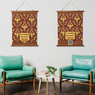  Luxury Elephant : Achempong Mara Trumpeting Glory Hanging Tapestry