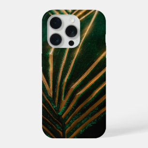 Luxury Emerald Green Gold Brass Art Deco Vintage  iPhone 15 Pro Case
