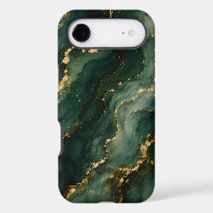 Luxury Emerald Marble with Gold Veins