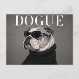 Luxury English Bulldog Dog Portrait Postcard
