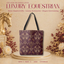 Luxury Equestrian Burgundy and Gold
