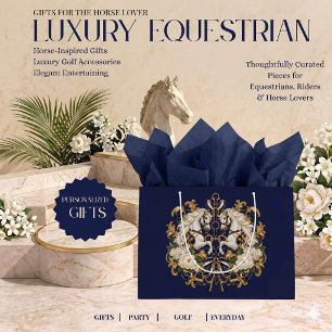 Luxury Equestrian Horse Print Gift Bag