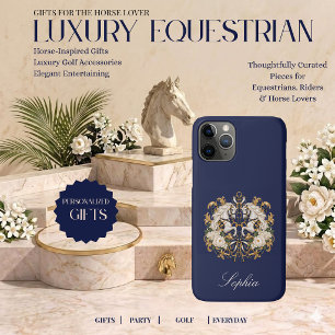 Luxury Equestrian Horse Print Personalised iPhone 11 Pro Case