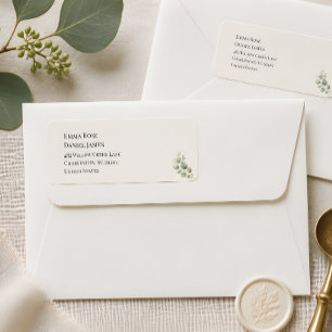 Luxury Eucalyptus Greenery Return Address Label