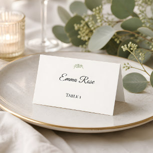 Luxury Eucalyptus Greenery Wedding Place Card
