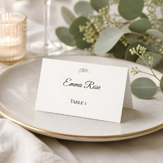 Luxury Eucalyptus Greenery Wedding Place Card