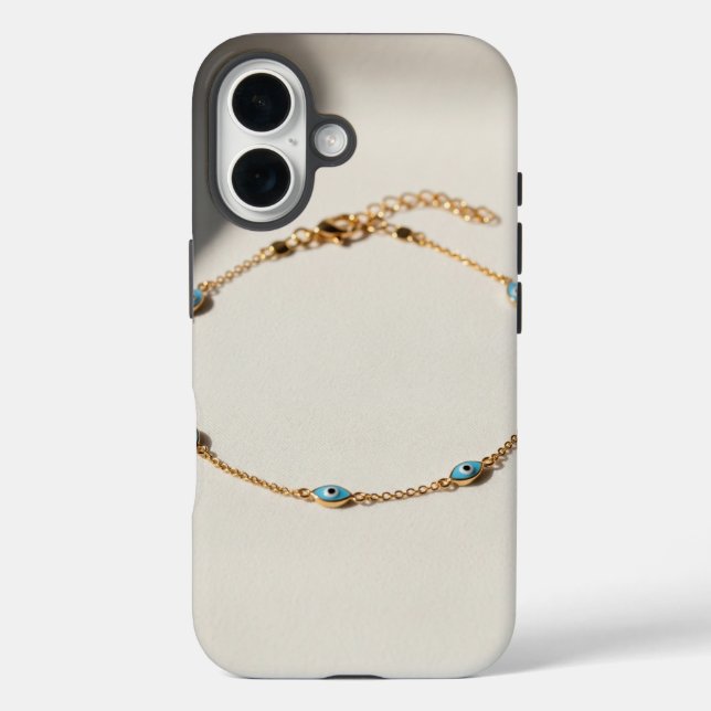 Luxury Evil Eye Anklet with Delicate Chain Case-Mate iPhone Case (Back)