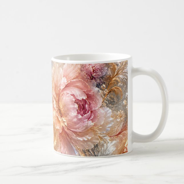 Luxury Fantasy Blooms Coffee Mug (Right)