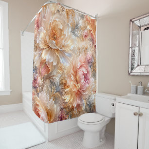 Luxury Fantasy Blooms Shower Curtain
