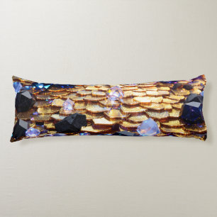 Luxury Fantasy Gemstone Abstract  Body Cushion