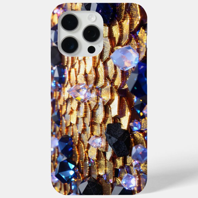 Luxury Fantasy Gemstone Abstract  Case-Mate iPhone Case (Back)