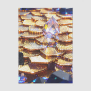 Luxury Fantasy Gemstone Abstract Tissue Paper