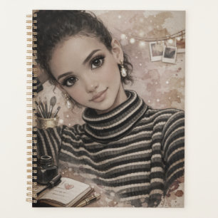 Luxury Fashion Doll– Porcelain Style Ilustration Planner