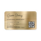 Luxury Faux Gold Metallic Realtor Photo QR Code