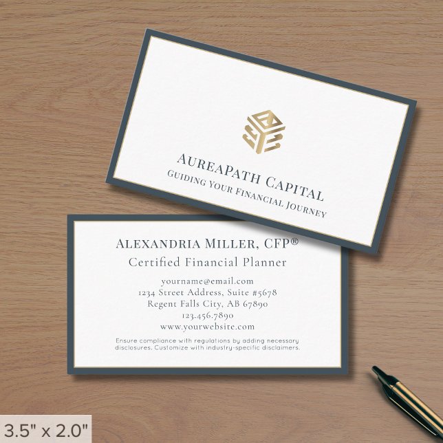 Luxury Financial Services Firm Business Card (Creator Uploaded)